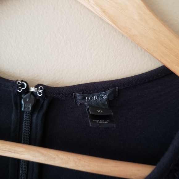 J. Crew Structured Mixed Lace Shell - Picture 4 of 6